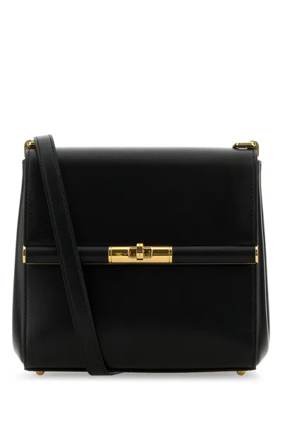 DOLCE & GABBANA DOLCE & GABBANA BLACK LEATHER MARLENE CROSSBODY BAG