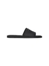 Dolce & Gabbana Black Rubber Beachwear Pool Slides In Black