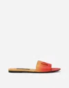 Dolce & Gabbana Dg-logo Ombré Slippers In Arancione