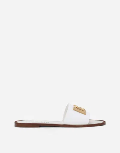 DOLCE & GABBANA CALFSKIN SLIDERS