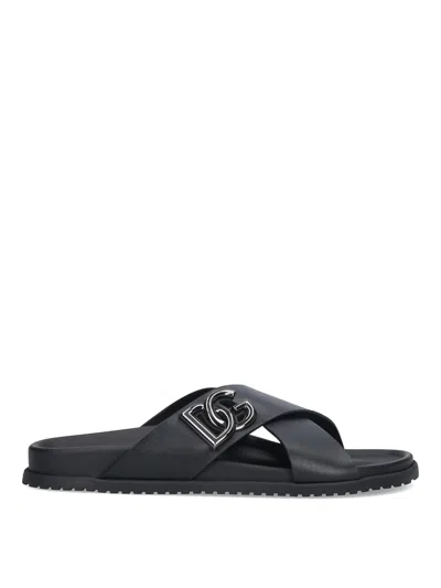 Dolce & Gabbana Slide Sandals Logo