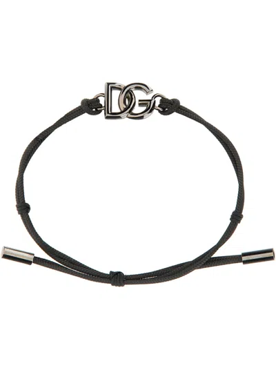 Dolce & Gabbana Slide-lock Adjustable Bracelet In Pattern