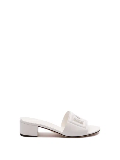 DOLCE & GABBANA SLIDERS WITH `DG` LOGO