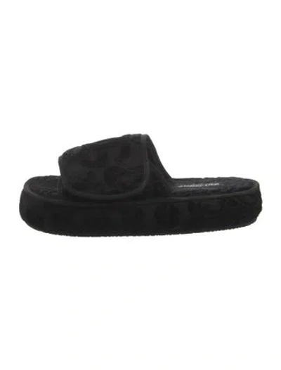 Pre-owned Dolce & Gabbana Slides In Black