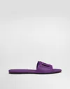 Dolce & Gabbana Dolce&gabbana Bianca Interlock Slide Sandal In Purple
