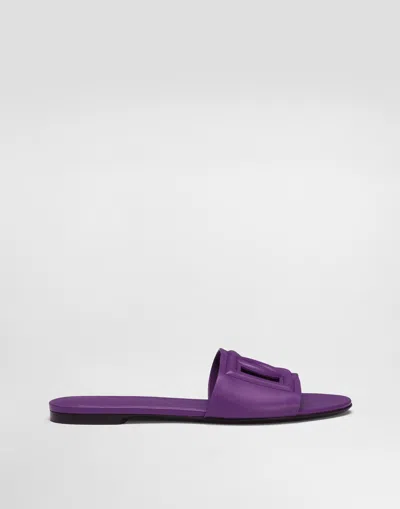 Dolce & Gabbana Slides In Calfskin