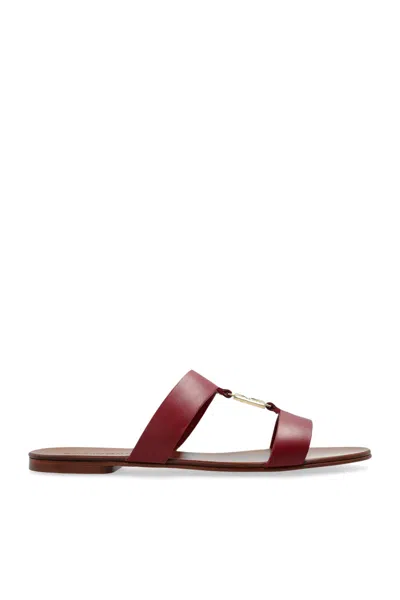 Dolce & Gabbana Leather Shoes In Red