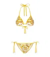 Dolce & Gabbana Majolica Triangle Bikini In Multi