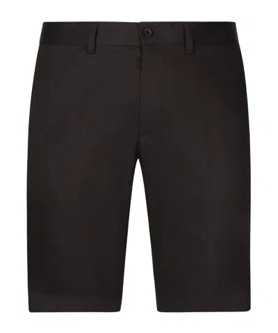 Dolce & Gabbana Slim-cut Bermuda Shorts In Navy