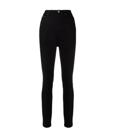 Dolce & Gabbana Slim-cut Denim Jeans In Black