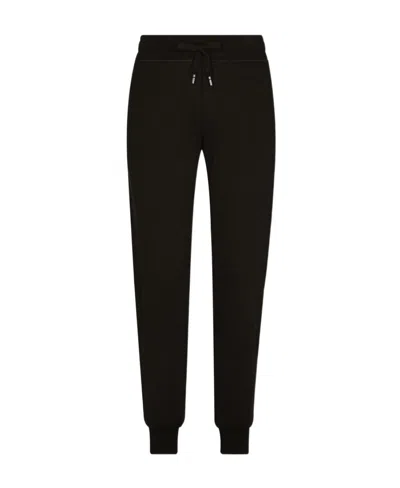 DOLCE & GABBANA DOLCE  GABBANA LOGO PLAQUE JERSEY JOGGING PANTS