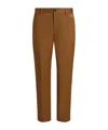 Dolce & Gabbana Cotton Trousers Featuring Belt Loops In Brown