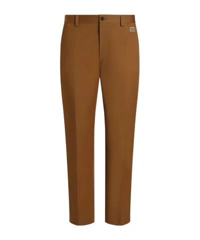 DOLCE & GABBANA SLIM-CUT TROUSERS