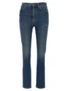 Dolce & Gabbana Slim-fit 5-pocket Jeans With High Waist In Blue