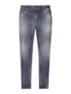 Dolce & Gabbana Slim-fit Cotton Jeans In Blue