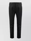 Dolce & Gabbana Slim Fit Cotton Trousers With Back Pockets In Black