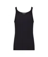 Dolce & Gabbana Fine-rib Washed Cotton Singlet In Dark Blue