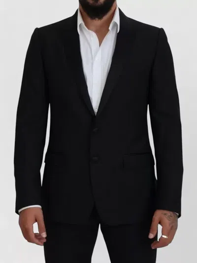 Dolce & Gabbana Slim Fit Formal Martini Business Blazer In Black
