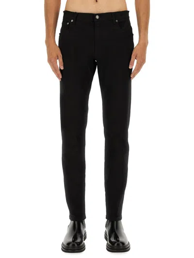 Dolce & Gabbana Men Slim Fit Jeans In Black