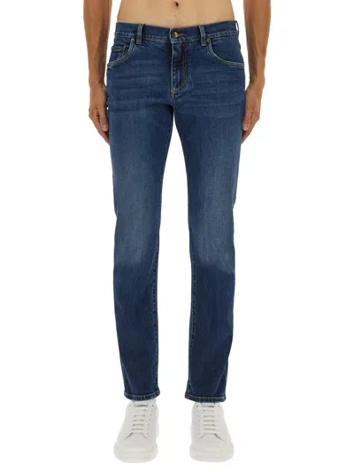 Dolce & Gabbana Slim Fit Jeans In Blue