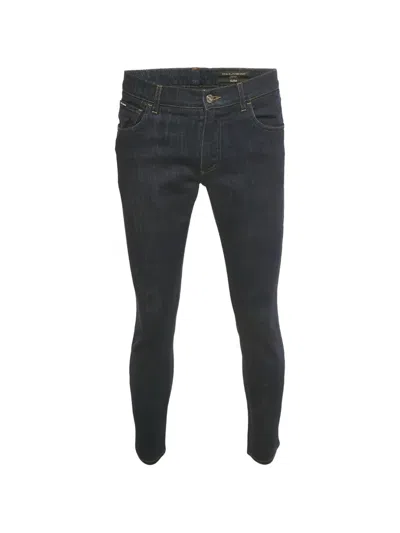 Pre-owned Dolce & Gabbana Slim-fit Jeans In Blue
