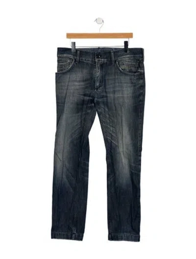 Pre-owned Dolce & Gabbana Slim Fit Jeans In Blue