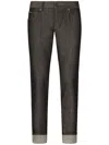 Dolce & Gabbana Regular-fit Blue Denim Jeans In Grey