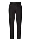 Dolce & Gabbana Logo Plaque Straight-legged Jeans In Light Wash