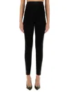 Dolce & Gabbana Black High Waist Stretch Tights In Black
