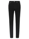 Dolce & Gabbana Slim Fit Stretch Cotton Denim Trousers In Black