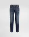 Dolce & Gabbana Slim-fit Stretch Cotton Jeans In Multi