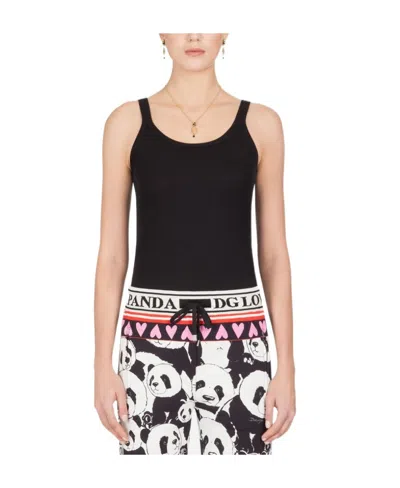 Dolce & Gabbana Slim-fit Tank Top In Black