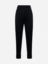 Dolce & Gabbana Women Stretch Wool And Silk Trousers In Black