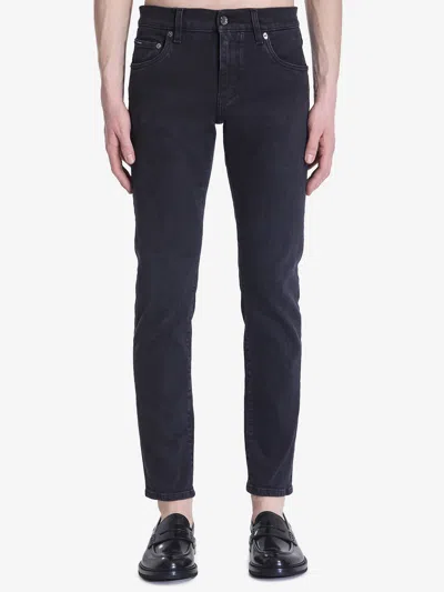 Dolce & Gabbana Slim Jeans In Black