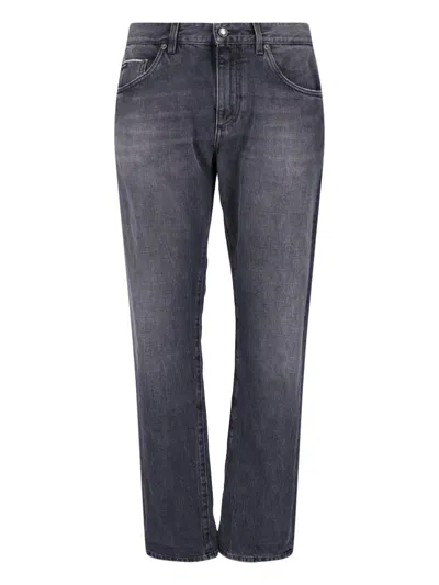 Dolce & Gabbana Slim Jeans In Black