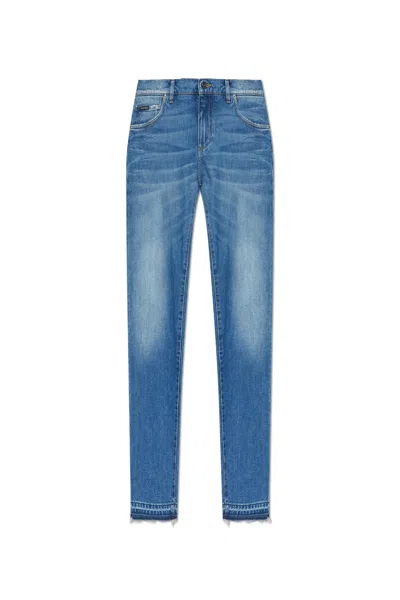 Dolce & Gabbana Slim Jeans In Multi