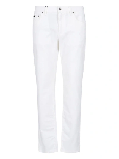 Dolce & Gabbana Slim Jeans In White