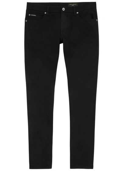 Dolce & Gabbana Slim-leg Jeans In Black