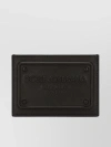 DOLCE & GABBANA SLIM TEXTURED LEATHER LOGO CARDHOLDER