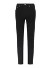 Dolce & Gabbana Fitted Pants With Back Pocket And Belt Loops In Black