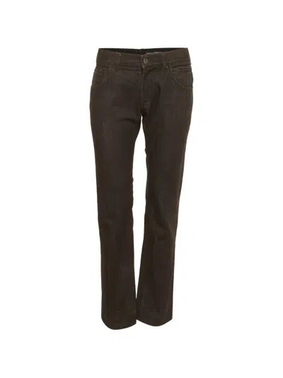 Pre-owned Dolce & Gabbana Slim-fit Denim Jeans In Black
