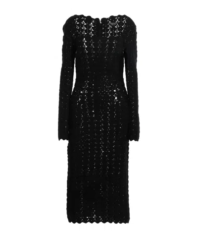 Dolce & Gabbana Slimfit Dress In Black