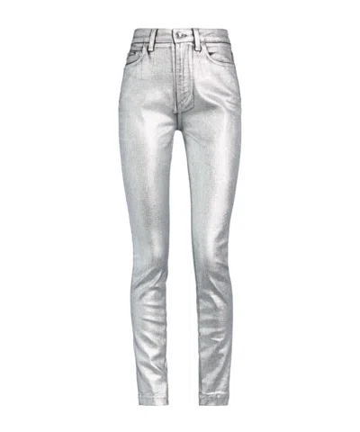 Dolce & Gabbana Slim-fit Jeans In Silver