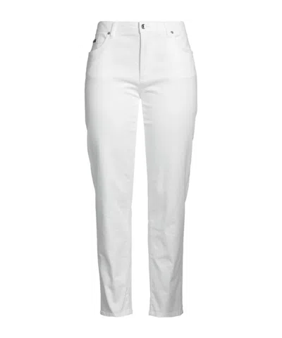 Dolce & Gabbana Slim-fit Stretch Jeans In White