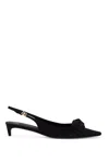 Dolce & Gabbana Satin Slingbacks With Bow Detail
