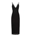 Dolce & Gabbana Dolce  Gabbana Lace Calf-length Slip Dress In Black