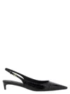 Dolce & Gabbana Mun 30 Croc-embossed Leather Slingback Pumps In Black