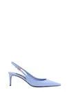 Dolce & Gabbana 60mm Mun Patent Leather Slingback Pumps In Blue