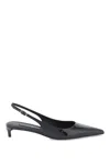 Dolce & Gabbana Patent Leather Cardinale Slingbacks In Black