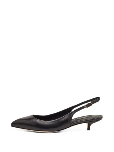 Pre-owned Dolce & Gabbana Slingback Heeled Pumps In Black